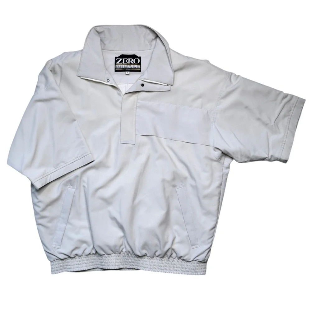 Zero Restriction Gore-Tex Mens XL Vintage SS Half Zip Pullover Golf Rain Jacket